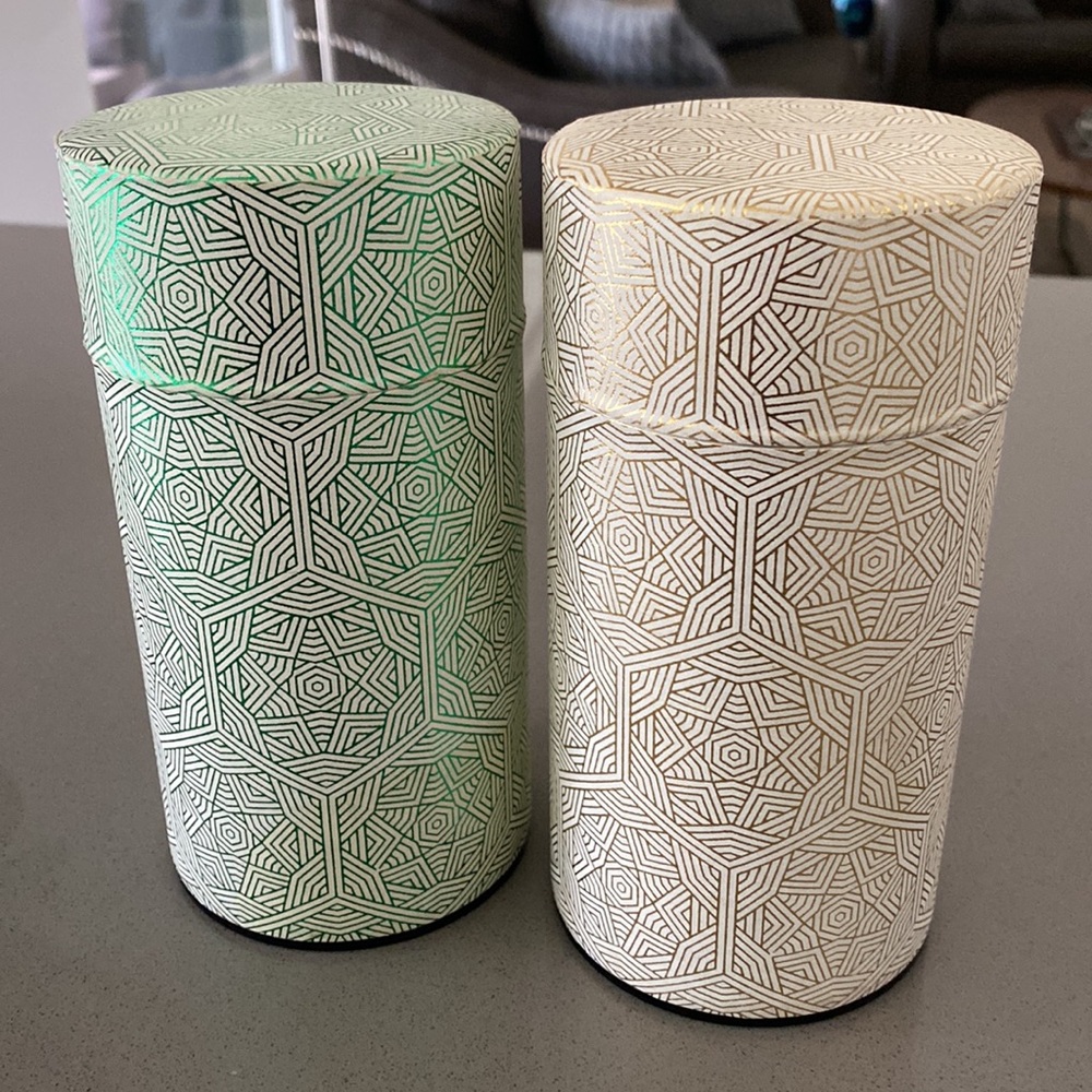 Japanese Tea Tin Canisters